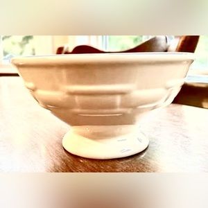 Longaberger ivory pottery 4 small ice cream bowls